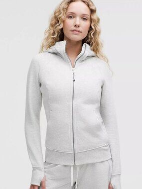 Lululemon Scuba Full-Zip Hoodie ColourHeathered Core Ultra Light Grey Size 10